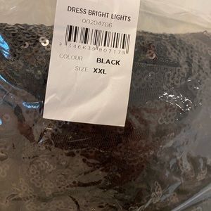 City Chic Long Sleeve Sequin Dress